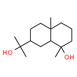 ChemSpider 2D Image | 7-(2-Hydroxy-2-propanyl)-1,4a-dimethyldecahydro-1-naphthalenol | C15H28O2