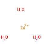 InChI=1/3H2O.Zn/h3*1H2;/q;;;+2