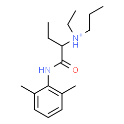 ChemSpider 2D Image | 1-[(2,6-Dimethylphenyl)amino]-N-ethyl-1-oxo-N-propyl-2-butanaminium | C17H29N2O