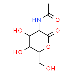 ChemSpider 2D Image | N-[4,5-Dihydroxy-6-(hydroxymethyl)-2-oxotetrahydro-2H-pyran-3-yl]acetamide | C8H13NO6