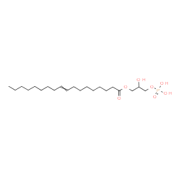 ChemSpider 2D Image | 2-Hydroxy-3-(phosphonooxy)propyl (9E)-9-octadecenoate | C21H41O7P