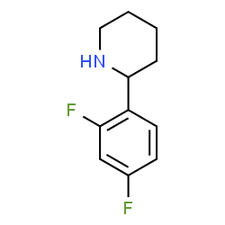 ChemSpider 2D Image | 2-(2,4-Difluorophenyl)piperidine | C11H13F2N