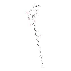 ChemSpider 2D Image | 5a,7,7-Trimethyloctahydrocyclopropa[4,5]oxireno[6,7]indeno[5,6-c]furan-4-yl 6-oxooctadecanoate | C33H54O5