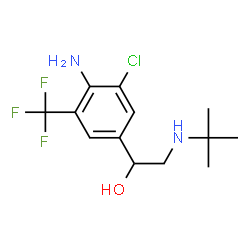 ChemSpider 2D Image | Mabuterol | C13H18ClF3N2O