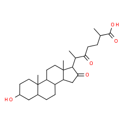 ChemSpider 2D Image | 3-Hydroxy-16,22-dioxocholestan-26-oic acid | C27H42O5