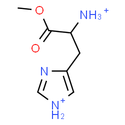 ChemSpider 2D Image | 4-(2-Ammonio-3-methoxy-3-oxopropyl)-1H-imidazol-1-ium | C7H13N3O2