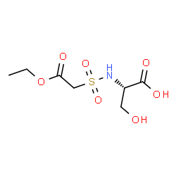 ChemSpider 2D Image | N-[(2-Ethoxy-2-oxoethyl)sulfonyl]-L-serine | C7H13NO7S