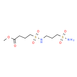 ChemSpider 2D Image | Methyl 4-[(3-sulfamoylpropyl)sulfamoyl]butanoate | C8H18N2O6S2