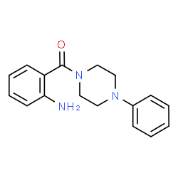 ChemSpider 2D Image | (2-Aminophenyl)(4-phenyl-1-piperazinyl)methanone | C17H19N3O