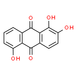 ChemSpider 2D Image | 1,2,5-Trihydroxyanthraquinone | C14H8O5