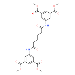 ChemSpider 2D Image | Tetramethyl 5,5'-[(1,6-dioxo-1,6-hexanediyl)diimino]diisophthalate | C26H28N2O10