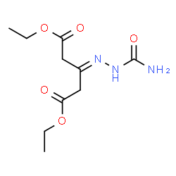 ChemSpider 2D Image | Diethyl 3-(carbamoylhydrazono)pentanedioate | C10H17N3O5