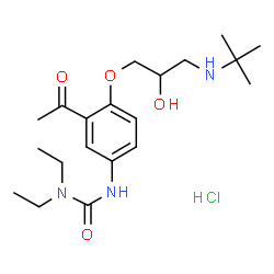 ChemSpider 2D Image | Celiprolol HCl | C20H34ClN3O4
