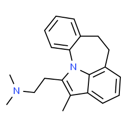 ChemSpider 2D Image | N,N-Dimethyl-2-(2-methyl-6,7-dihydroindolo[1,7-ab][1]benzazepin-1-yl)ethanamine | C21H24N2