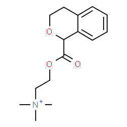 ChemSpider 2D Image | 2-[(3,4-Dihydro-1H-isochromen-1-ylcarbonyl)oxy]-N,N,N-trimethylethanaminium | C15H22NO3