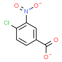 ChemSpider 2D Image | 4-Chloro-3-nitrobenzoate | C7H3ClNO4