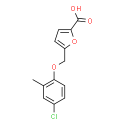 ChemSpider 2D Image | 5-[(4-Chloro-2-methylphenoxy)methyl]-2-furoic acid | C13H11ClO4