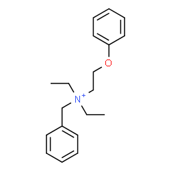 ChemSpider 2D Image | N-Benzyl-N,N-diethyl-2-phenoxyethanaminium | C19H26NO