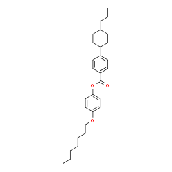 ChemSpider 2D Image | 4-(Heptyloxy)phenyl 4-(4-propylcyclohexyl)benzoate | C29H40O3