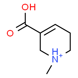 ChemSpider 2D Image | 5-Carboxy-1-methyl-1,2,3,6-tetrahydropyridinium | C7H12NO2