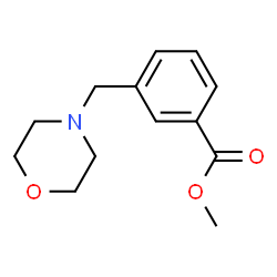 ChemSpider 2D Image | Methyl 3-(4-morpholinylmethyl)benzoate | C13H17NO3