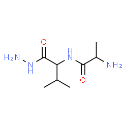 ChemSpider 2D Image | 2-Amino-N-(1-hydrazino-3-methyl-1-oxo-2-butanyl)propanamide | C8H18N4O2