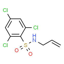ChemSpider 2D Image | N-Allyl-2,4,6-trichlorobenzenesulfonamide | C9H8Cl3NO2S