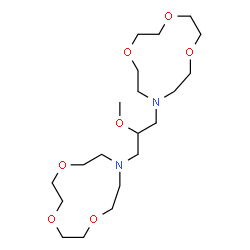 ChemSpider 2D Image | 10,10'-(2-Methoxy-1,3-propanediyl)bis(1,4,7-trioxa-10-azacyclododecane) | C20H40N2O7