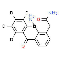 ChemSpider 2D Image | 2-{2-Amino-3-[(~2~H_5_)phenylcarbonyl]phenyl}acetamide | C15H9D5N2O2