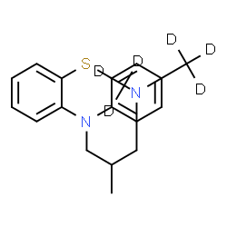 ChemSpider 2D Image | 2-Methyl-N,N-bis[(~2~H_3_)methyl]-3-(10H-phenothiazin-10-yl)-1-propanamine | C18H16D6N2S