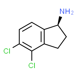 ChemSpider 2D Image | (1S)-4,5-Dichloro-1-indanamine | C9H9Cl2N