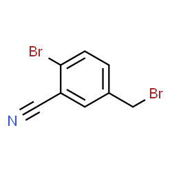ChemSpider 2D Image | 2-Bromo-5-(bromomethyl)benzonitrile | C8H5Br2N