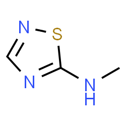 ChemSpider 2D Image | N-Methyl-1,2,4-thiadiazol-5-amine | C3H5N3S