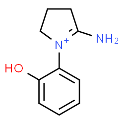 ChemSpider 2D Image | 5-Amino-1-(2-hydroxyphenyl)-3,4-dihydro-2H-pyrrolium | C10H13N2O