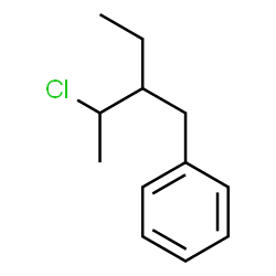 ChemSpider 2D Image | (3-Chloro-2-ethylbutyl)benzene | C12H17Cl