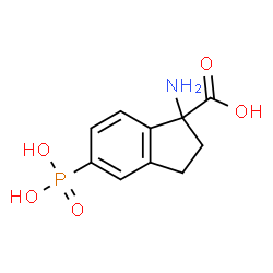 ChemSpider 2D Image | 1-Amino-5-phosphono-1-indanecarboxylic acid | C10H12NO5P