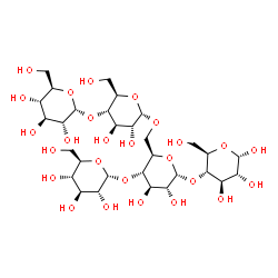 ChemSpider 2D Image | alpha-D-Glucopyranosyl-(1->4)-[alpha-D-glucopyranosyl-(1->4)-alpha-D-glucopyranosyl-(1->6)]-alpha-D-glucopyranosyl-(1->4)-alpha-D-glucopyranose | C30H52O26