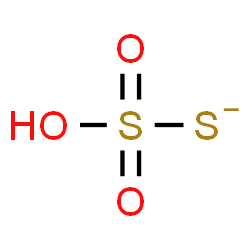 ChemSpider 2D Image | Hydrogen sulfurothioate | HO3S2