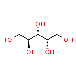ChemSpider 2D Image | L-(−)-Arabitol | C5H12O5