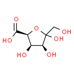 ChemSpider 2D Image | D-arabino-Hex-5-ulofuranosonic acid | C6H10O7
