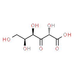 ChemSpider 2D Image | 3-dehydro-L-gulonic acid | C6H10O7
