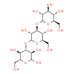 ChemSpider 2D Image | D-Glucopyranosyl-(1->3)-D-glucopyranosyl-(1->3)-D-glucopyranose | C18H32O16