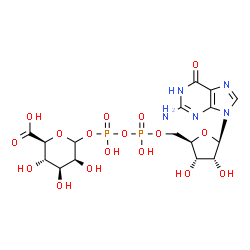 ChemSpider 2D Image | GDP-D-mannuronic acid | C16H23N5O17P2