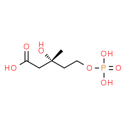 ChemSpider 2D Image | Mevalonic acid-5P | C6H13O7P