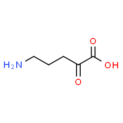 ChemSpider 2D Image | 2-Oxo-5-aminopentanoic acid | C5H9NO3