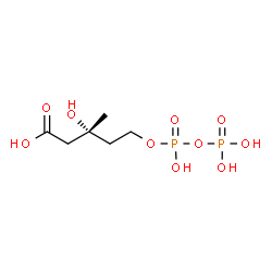 ChemSpider 2D Image | 5-Diphosphomevalonic acid | C6H14O10P2