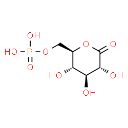ChemSpider 2D Image | 6-Phosphonoglucono-D-lactone | C6H11O9P