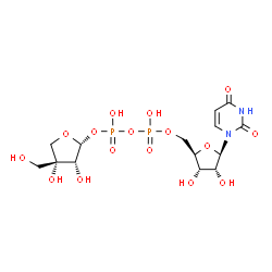 ChemSpider 2D Image | UDP-alpha-D-apiose | C14H22N2O16P2