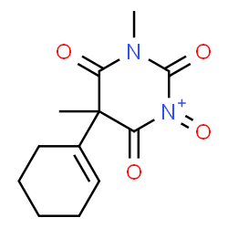ChemSpider 2D Image | 5-(1-Cyclohexen-1-yl)-3,5-dimethyl-1,2,4,6-tetraoxohexahydropyrimidin-1-ium | C12H15N2O4