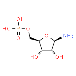 ChemSpider 2D Image | 5-Phospho-beta-D-ribosylamine | C5H12NO7P